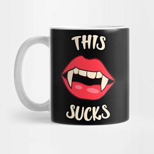 This Sucks Funny Vampire Halloween Mug